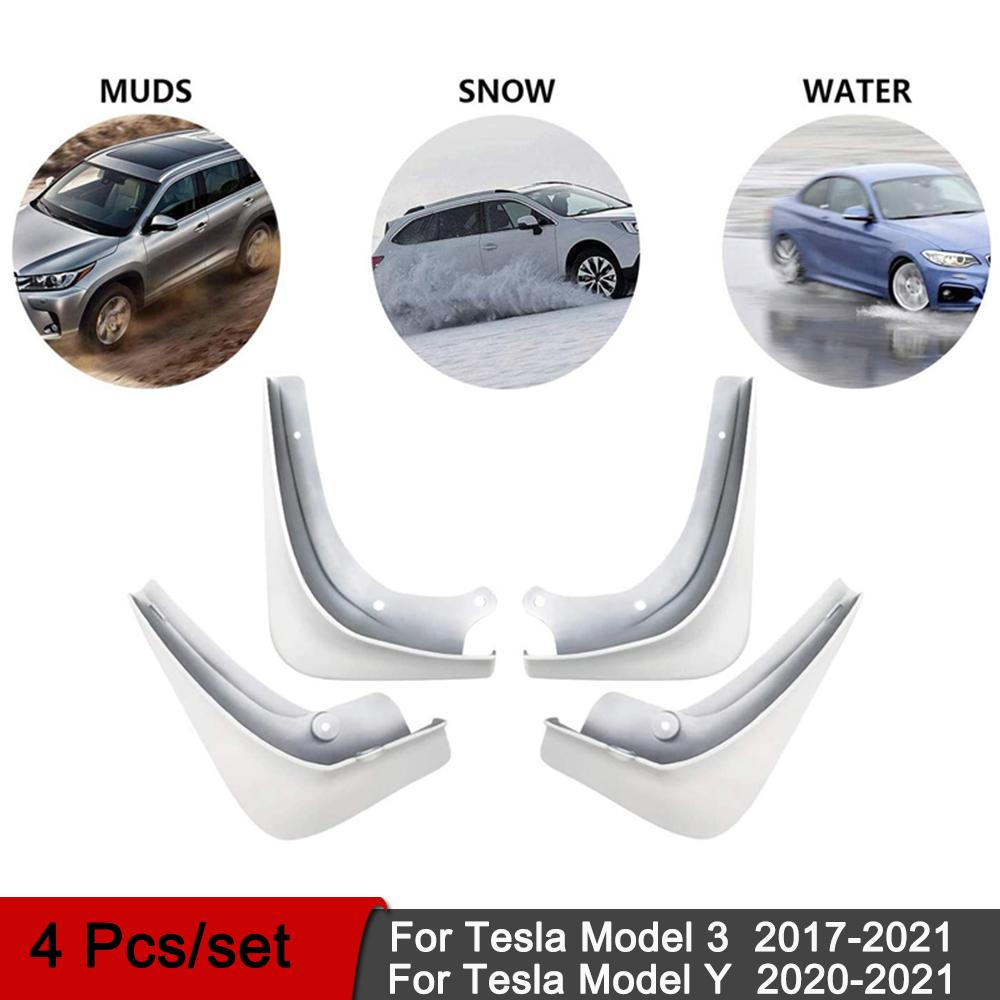 Брызговики Tesla, противообрастающие брызгозащищенные аксессуары для модели 3/модели Y, передние и задние колеса автомобиля, брызговики, брызговики