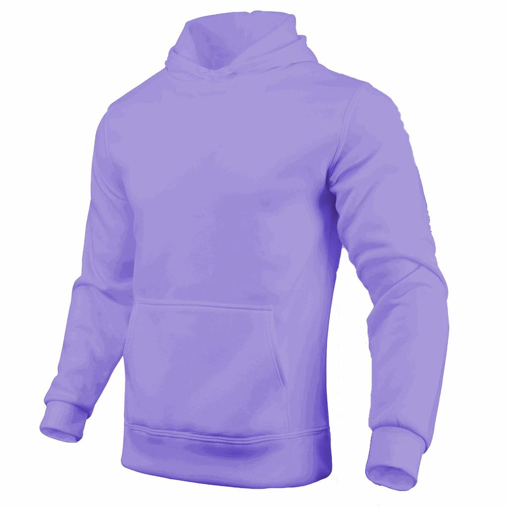 Men's Fleece-Lined Color Block Hoodie for Autumn and Winter