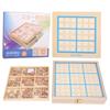 Wooden Number Puzzle Board Game Intelligence Educational Desktop Toy for Child Elderly