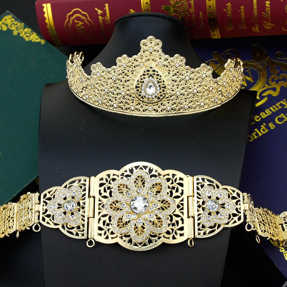 Нефритовый цвет невесты, свадебные ювелирные наборы, пояс, металлическая корона, серьги, браслет, кулон, ожерелье