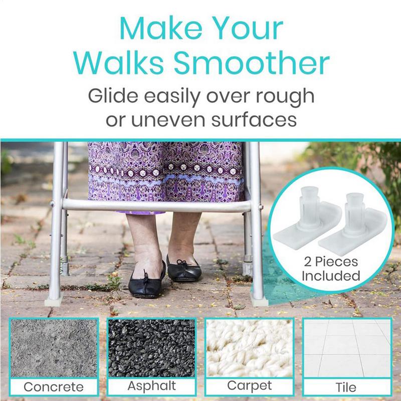 Ходунки Лыжи Для Пожилых Ходунки Ножки Коврик Сверхпрочный Ходунки Подушечка для Ног 2 Штуки Для Травмы Ноги Пожилые Пожилые Люди Использование