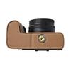 Z50II Palm Print PU Leather Camera Half Body Case for Nikon Z50II Battery Opening Bottom Cover With Neck Strap