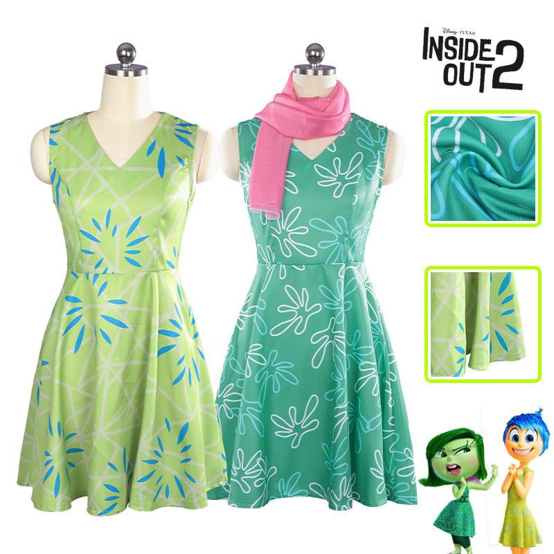 Joy Happy Emotion Cosplay Costume Dress Halloween Stage Performance Outfit