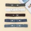 Ленивый ремень, удобный эластичный дизайн, искусственная кожа, пояс, регулируемая посадка, невидимый ремень для джинсов, повседневная одежда