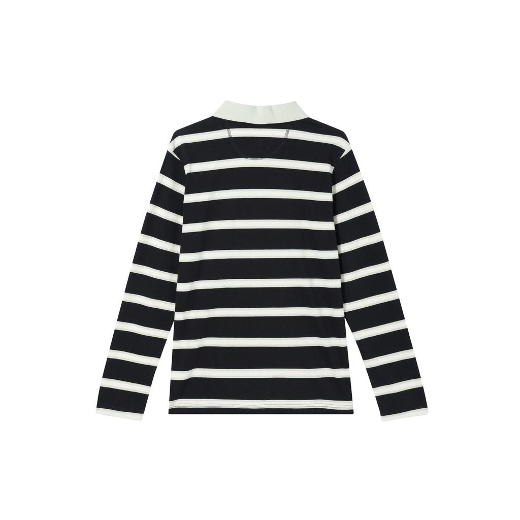 Vans Color Block Striped Printed Polo Shirt Men Tops Black VN0A7Q1KH9A