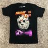 НОВИНКА Hot Topic x Пятница 13 Мужская Размер M Черная Футболка Фильм Ужасов Джейсон Вурхиз Унисекс Футболка