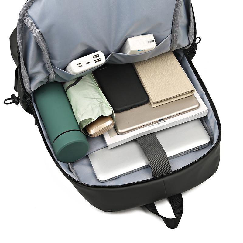 Business Commuting Backpack Korean Style Fashionable Simple Men's Casual Bag College Student School Bag