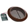 Вентиляционная решетка - KOTARBAU - Круглая - 150 мм - Пластик - Коричневая москитная сетка