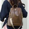 Простые многофункциональные рюкзаки большой вместимости, высококачественный кожаный рюкзак Mochilas, роскошный дизайнерский брендовый женский рюкзак