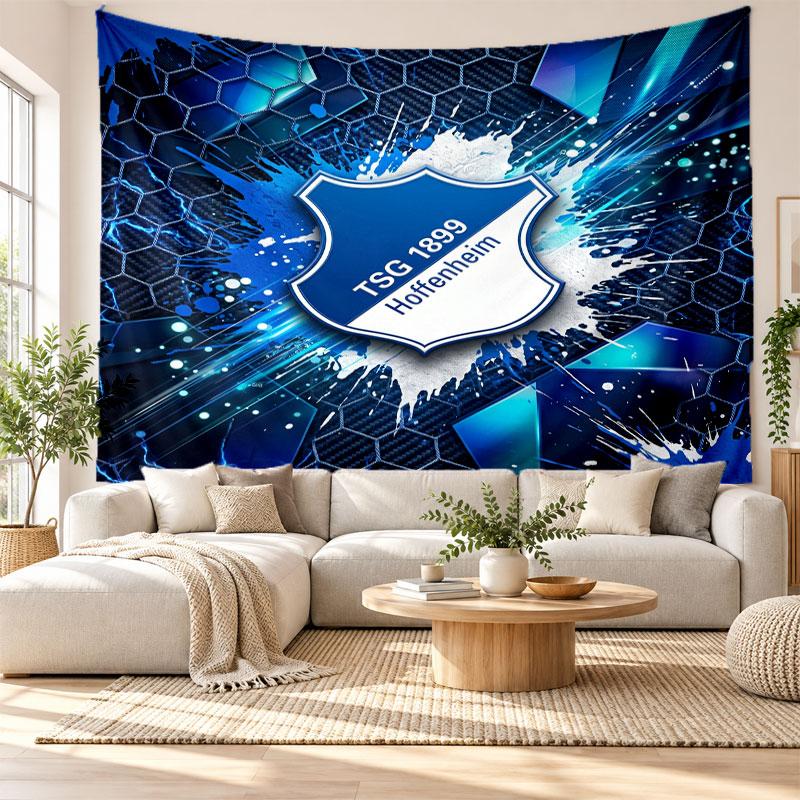 TSG Hoffenheim FC Wall Tapestry, Soft Fabric Wall Hanging, Decorative Backdrop For Bedroom Home Wall Art