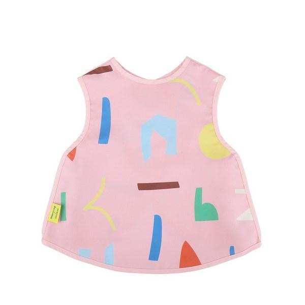 Yulgran Art Play самостоятельный фартук для детского питания, нагрудник, водонепроницаемая детская одежда, халат для детского сада, розовый, 1 шт., 1 шт.