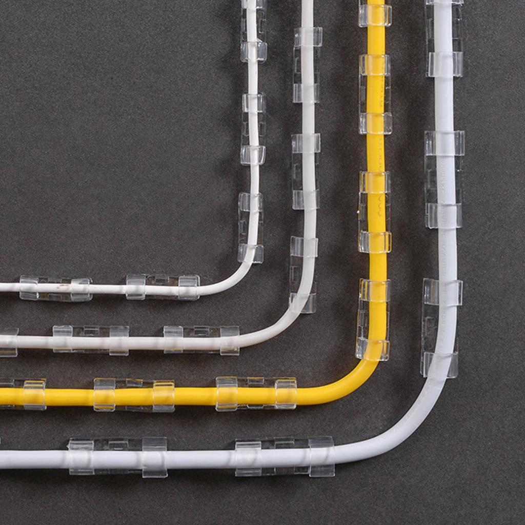 20 шт. самоклеящиеся зажимы для кабеля органайзер держатель шнура для ТВ ПК провода для сетевого кабеля бытовой