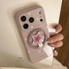 Ретро Белый Звезда Сердце Подставка Чехол для Телефона для iPhone 16, iPhone 17, iPhone 17 Pro Max