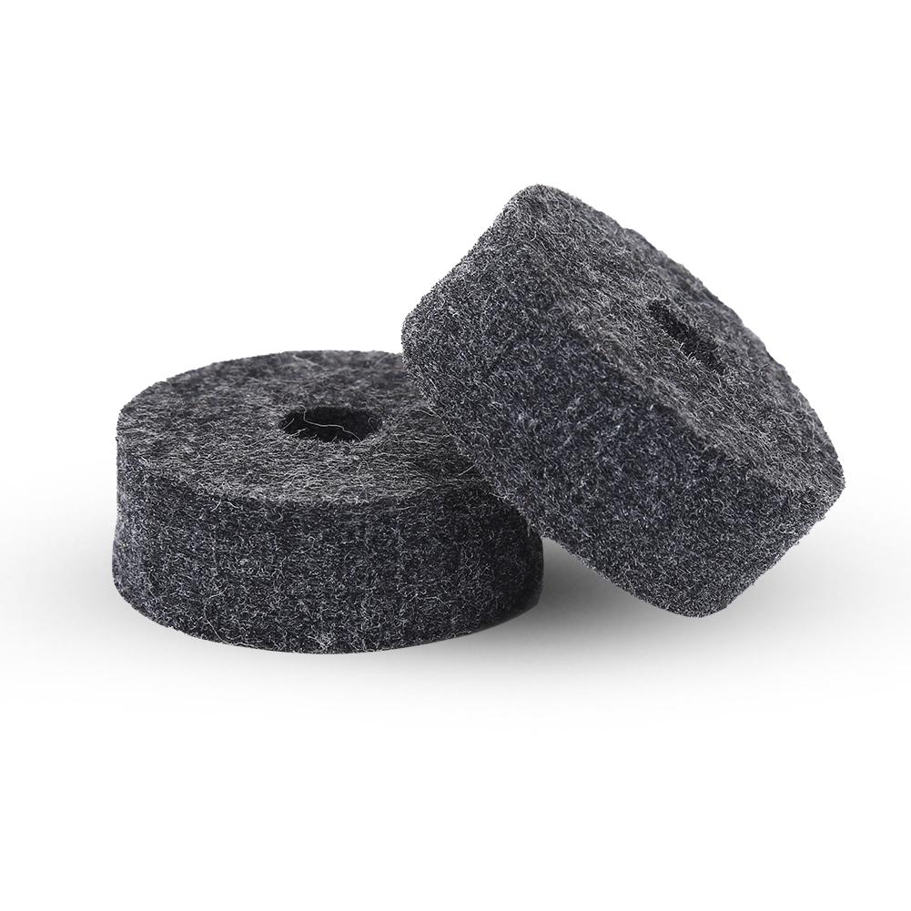 10pcs Jazz Drum Cymbal Felt Pads Musical Instrument Accessories Gray