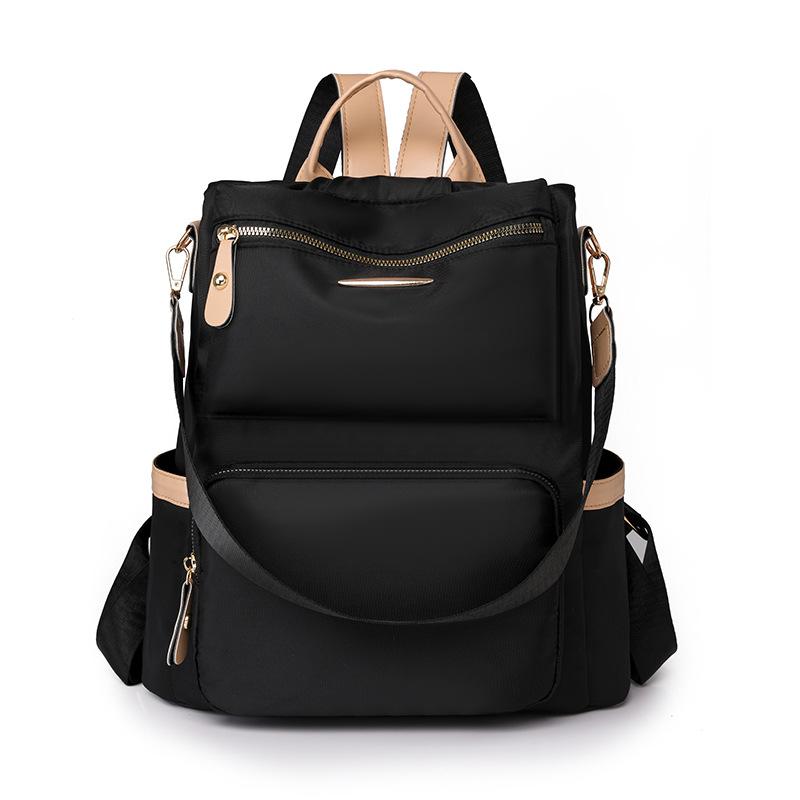 Women's Backpack Lightweight Simple Large Capacity Portable Shoulder Bag Multifunctional Outdoor Travel Backpack