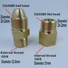 CGA580 to G5/8 cylinder adapter, external thread interface, helium regulator balloon accessories party supplies