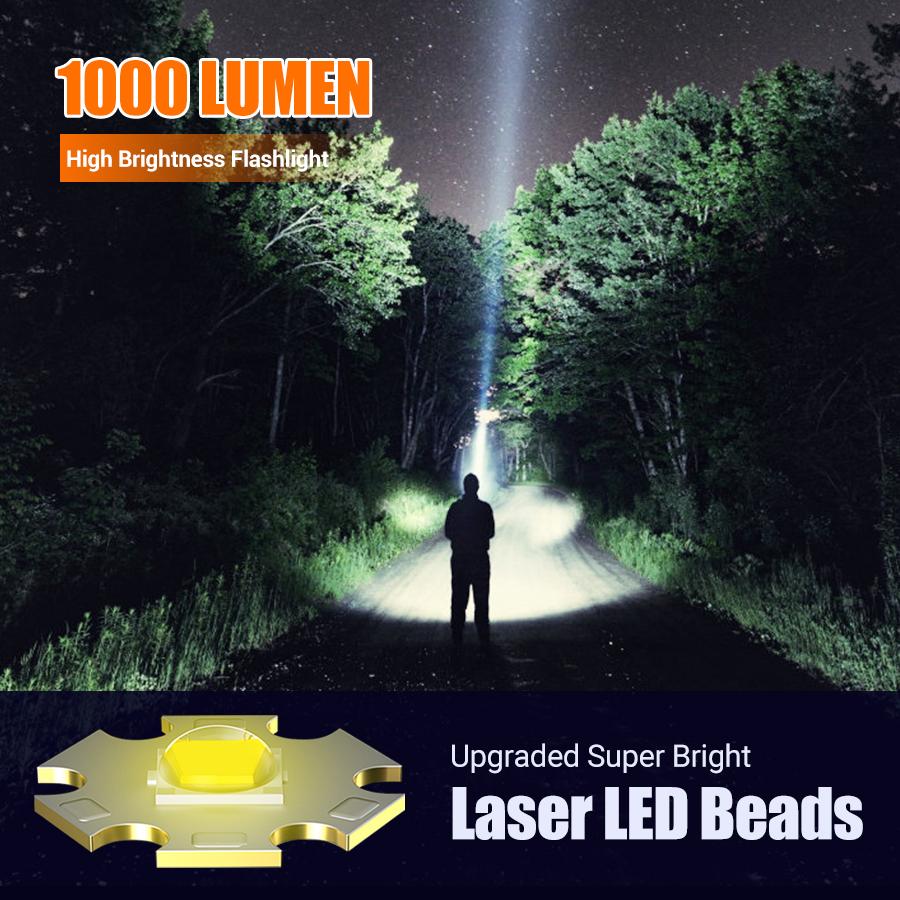 High Lumen LED Flashlight Mini Rechargeable Torch With Cap Clip USB Camping Emergency Lantern Waterproof Portable Flashlight