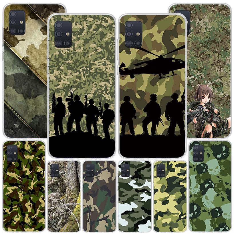 Камуфляжный Военный Чехол Для Телефона Для Samsung Galaxy A52 A32 A22 A12 A51 A31 A50S A30S A20S A10S Note 20 Ultra 10 Plus S10 A72 A71
