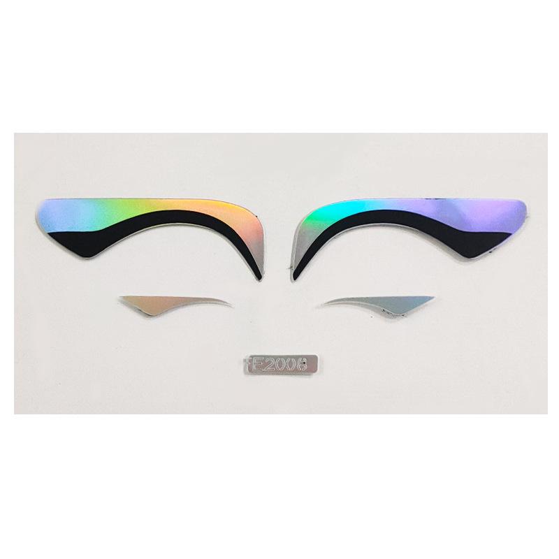 Временная наклейка для лица, наклейка для татуировки, сценическое искусство, наклейка для красоты, сделай сам, имитация лазерного лазера, наклейка для лица, наклейка