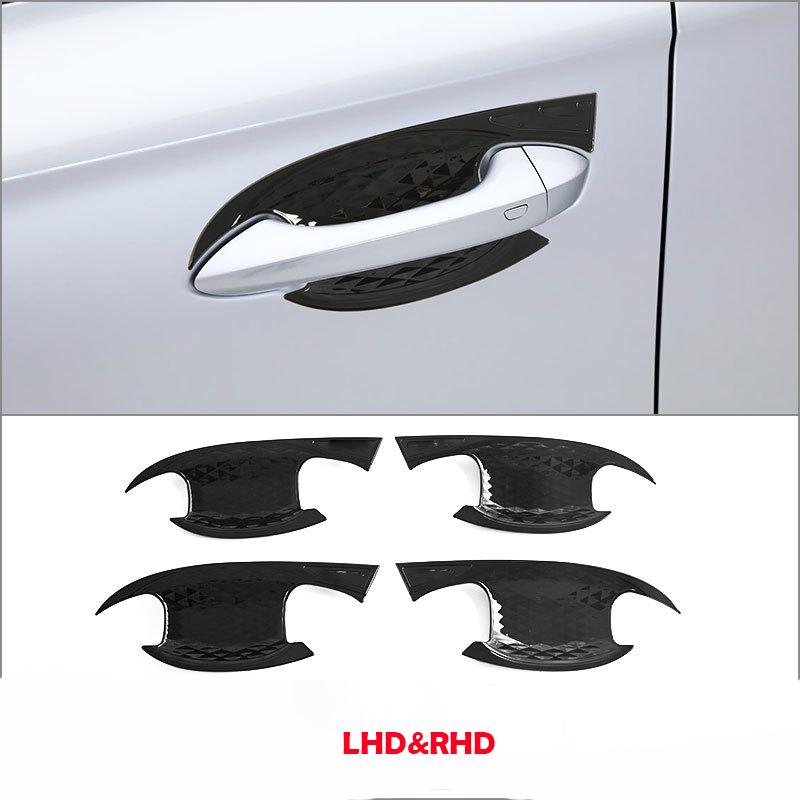 LHD RHD For MG S5/ES5 2025 2026 ABS carbon fiber Car Door Pull Door knob Catch Door Handle Bowl Cap Decoration Cover Accsesories
