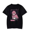 Unisex Anime Cos BOCCHI THE ROCK Hitori Gotoh Ljichi Nijika Cotton Summer Casual Short Sleeve Tees High Quality Streetwear