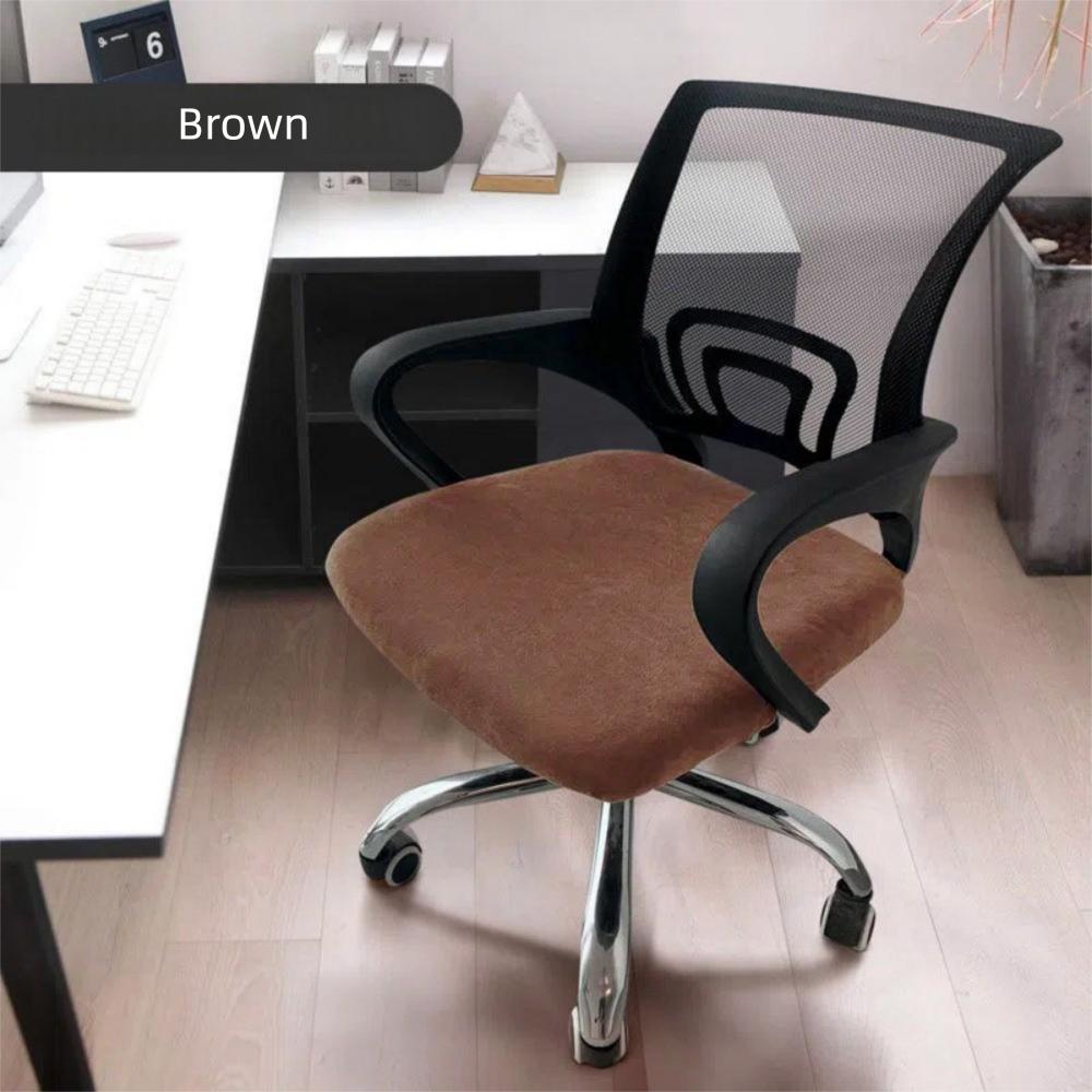 Washable Office Chair Cover Velvet Dust Cover Universal Rotating Chair Seat Cover Home Office
