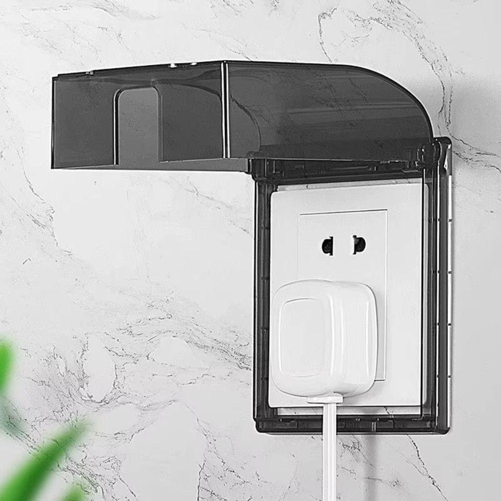 Dust Proof Outlet Case Transparent Electrical Safety Guard Electric Plug Cover