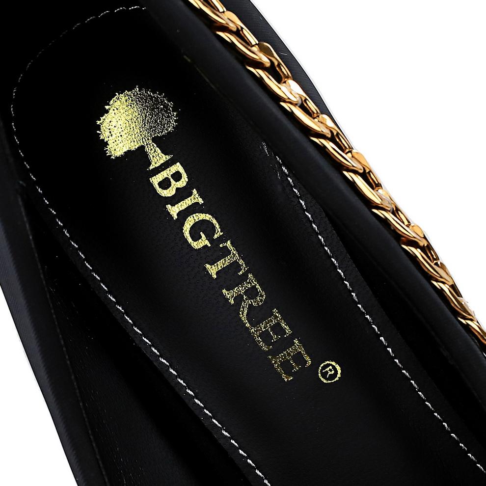 Сексуальные женские туфли на тонком каблуке и высоком каблуке с острым носком и металлической цепочкой для похудения в Европе и США