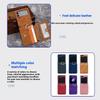 For Samsung Galaxy Z Flip5 5G Case Card Holder Leather+PC Phone Cover with Finger Ring
