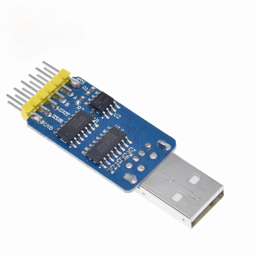 1PCS GREAT IT USB CP2102 в TTL RS232 USB TTL в RS485 Взаимное преобразование 6 в 1 Модуль преобразования