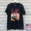 Korn Рок-группа Площадка Черная Перепечатанная Футболка Размер S-5XL Унисекс Футболка