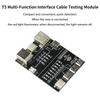 Плата для обнаружения данных T5 Тестер USB-кабелей для iOS Android Micro USB Type-C Type B Тестовый инструмент для проверки короткого замыкания Включение/выключение
