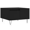  Coffee Table, Black, 55x55x36.5 Cm, Wood-based Material