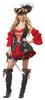 Костюм California Cosplay Spanish Pirate Red Women's