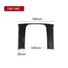 2x Carbon Fiber Gear Shift Panel Decor Trim Cover For Honda Civic 10th 2016-