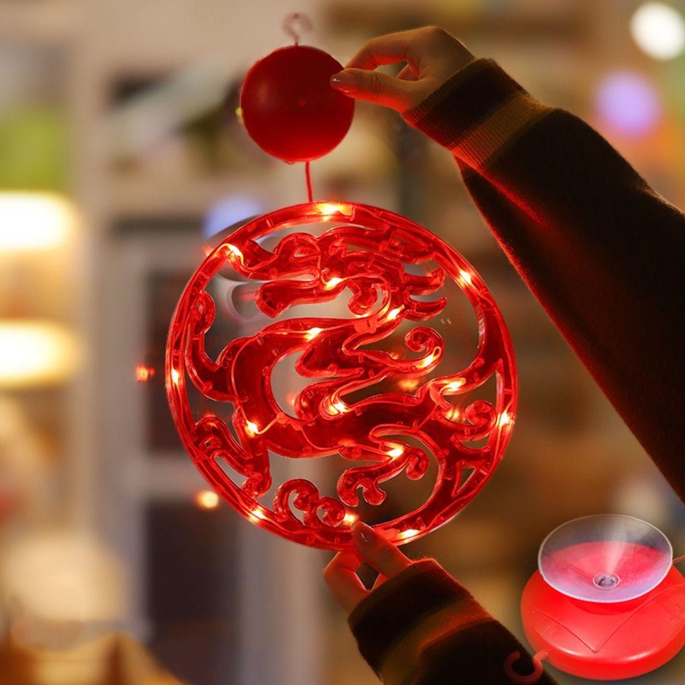 Suction Cup Window Lamp Decoration Dragon Light Pendant Chinese New Year New Year Hanging Light