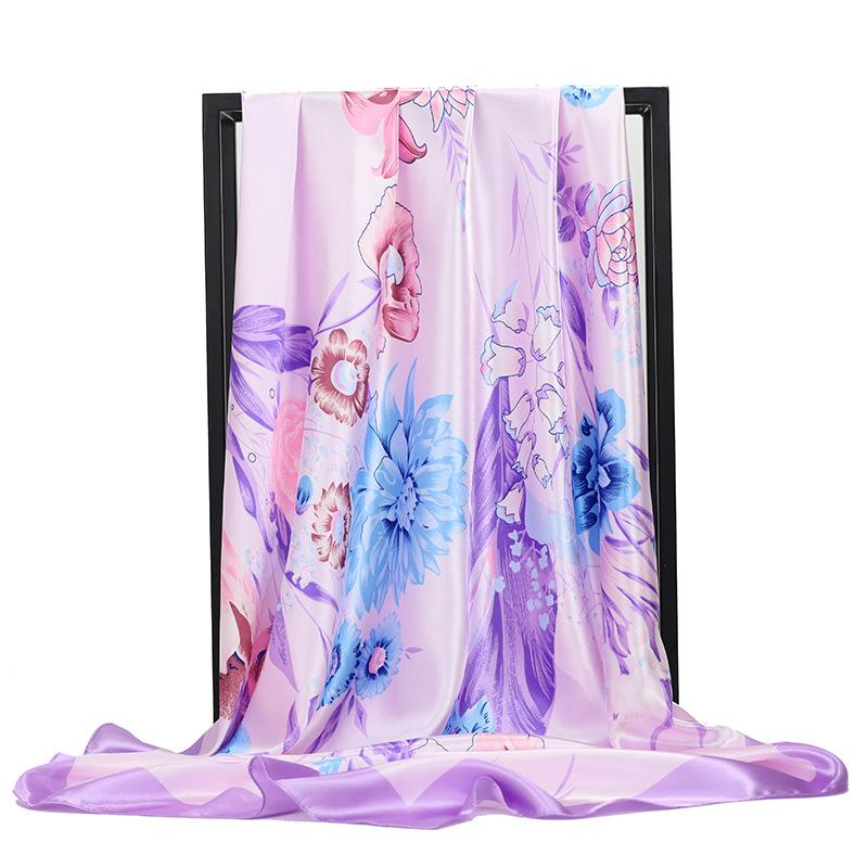 High-quality Luxurious Silk Scarves Headband Scarfs Neck Scarf For Women Chain Silk Scarf Women's Decorative Shawl