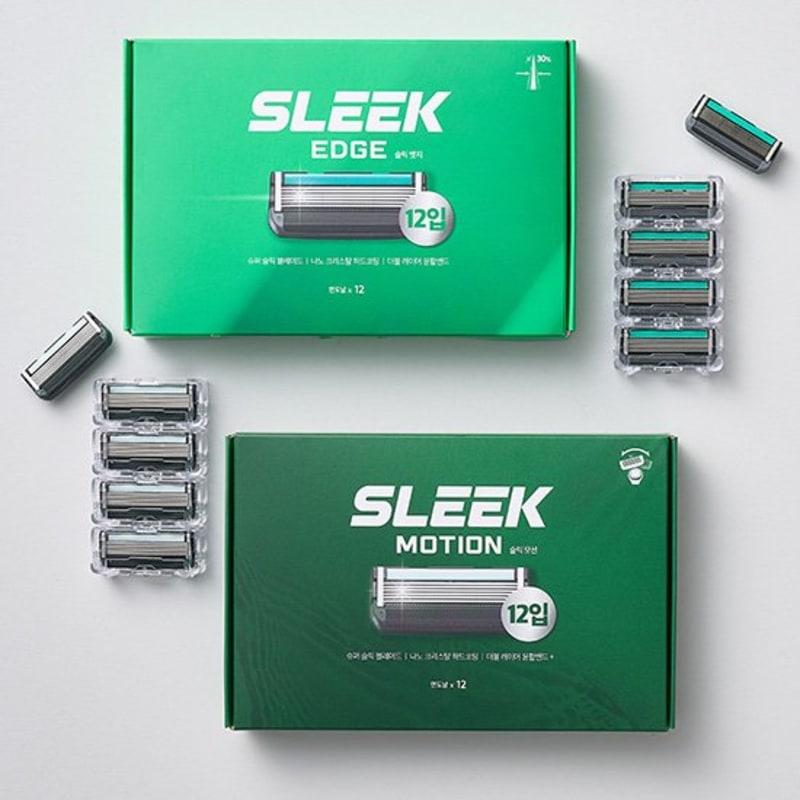 Dorco Набор лезвий для бритвы Slick Edge/Motion 12 штук 2 типа