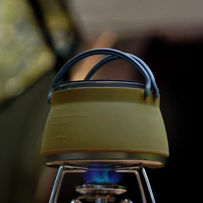 Складной чайник из пищевого силикона, кофейник, заварочный чайник с ручкой, предотвращающей ожоги, переносная газовая плита для улицы, чайник, посуда для бара