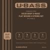 KALA Ukulele Bass Strings for Solid Body Series Stainless Flat Wound 4 Strings (U/BASS) KA-BASS-4FW-SC []