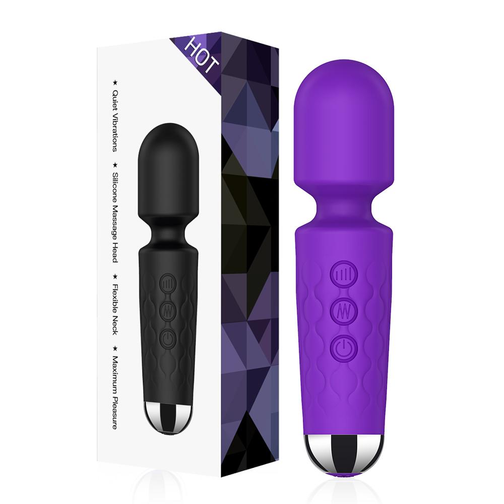 20 Speeds Powerful AV Vibrator Female G Spot Clitoris Nipple Stimulator Magic Wand Dildo Adult Sex Toy for  Women Masturbation