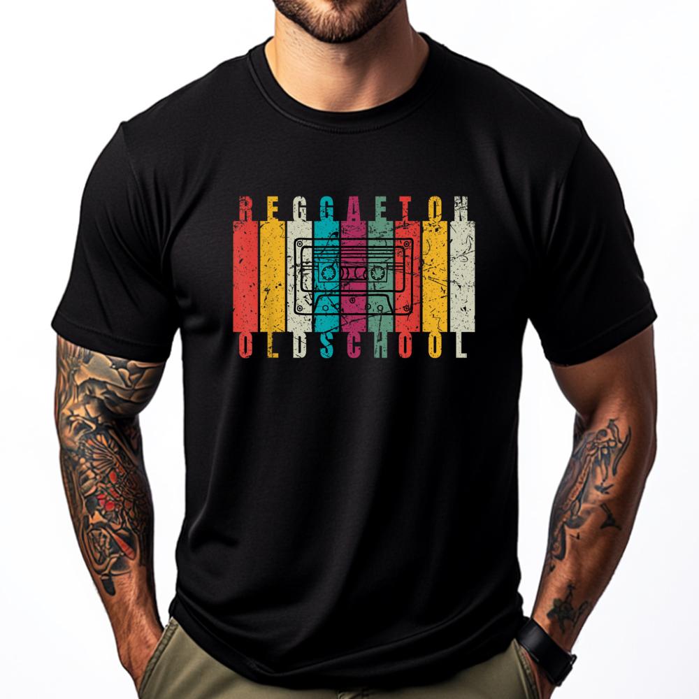 Old School Reggaeton 90s Music Cassette Tape Mens Designer Clothes T Shirt Man Tshirt Graphic Cotton Short Sleeve Mardi Gras ...