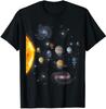 Solar System T Shirt Realistic Space Planets Science Tshirt Unisex Boys Tshirt