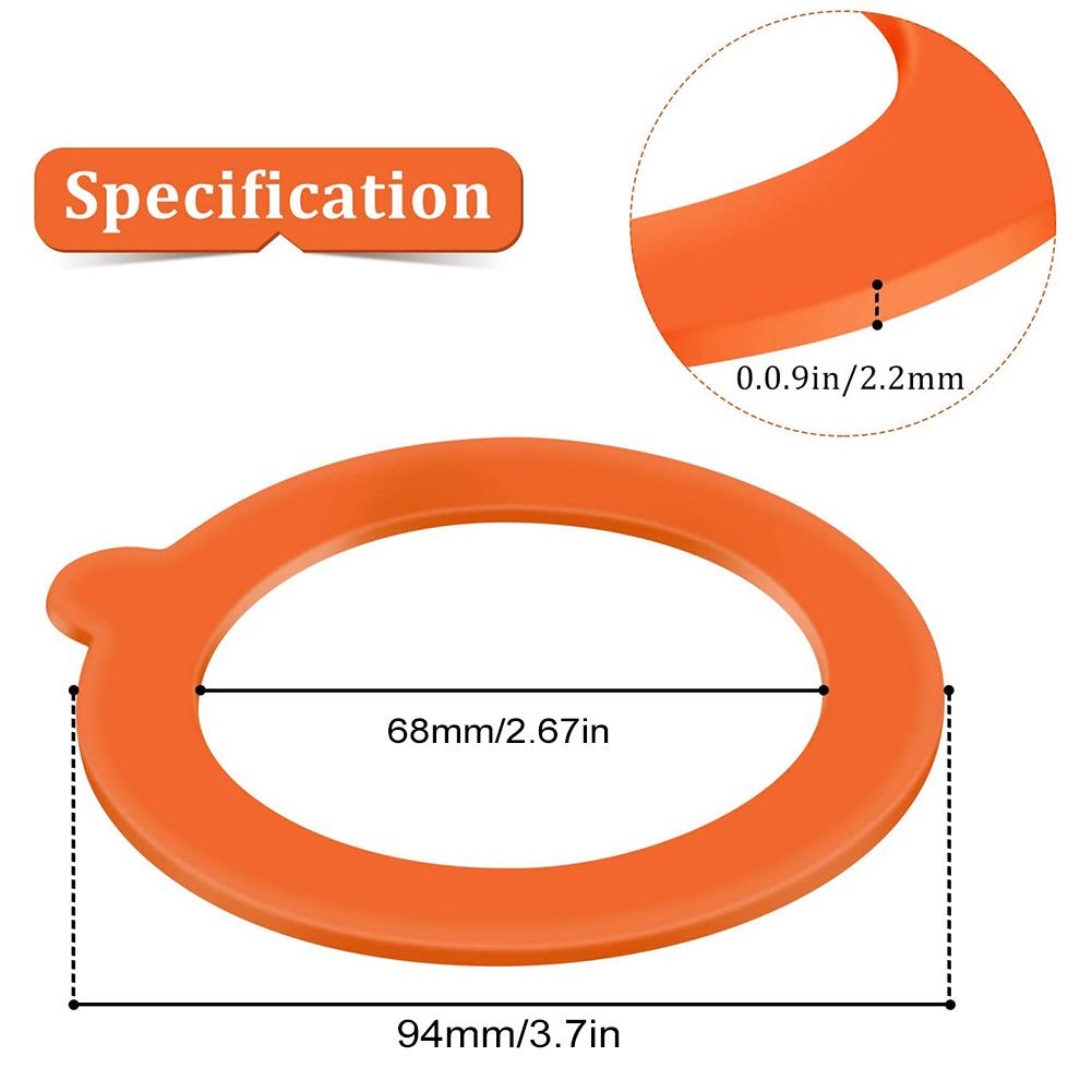 Силиконовое уплотнительное кольцо PDTO для крышек Mason Jar, герметичная замена прокладки, герметичная прокладка