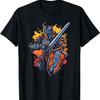 Medieval Knight Armor Sword Shield Dragon Vintage Graphic T-Shirt