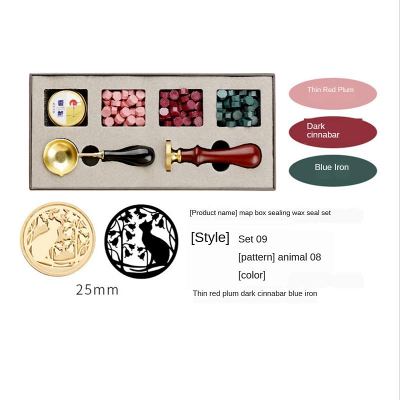 Набор штампов для сургучной печати «сделай сам», комплект съемных ложек для штампов, набор уплотняющих бусин, конверт, свадебная упаковка, подарки, открытка