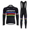 Unisex Long Sleeve Fleece-Lined Cycling Jersey Mountain Road Bikes Wear
