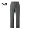 Women Fall Winter Pants Drawstring Elastic Waist Wide Leg Loose Soft Solid Color Pockets High Waist Soft Breathable Full Length Sports Trousers Yoga