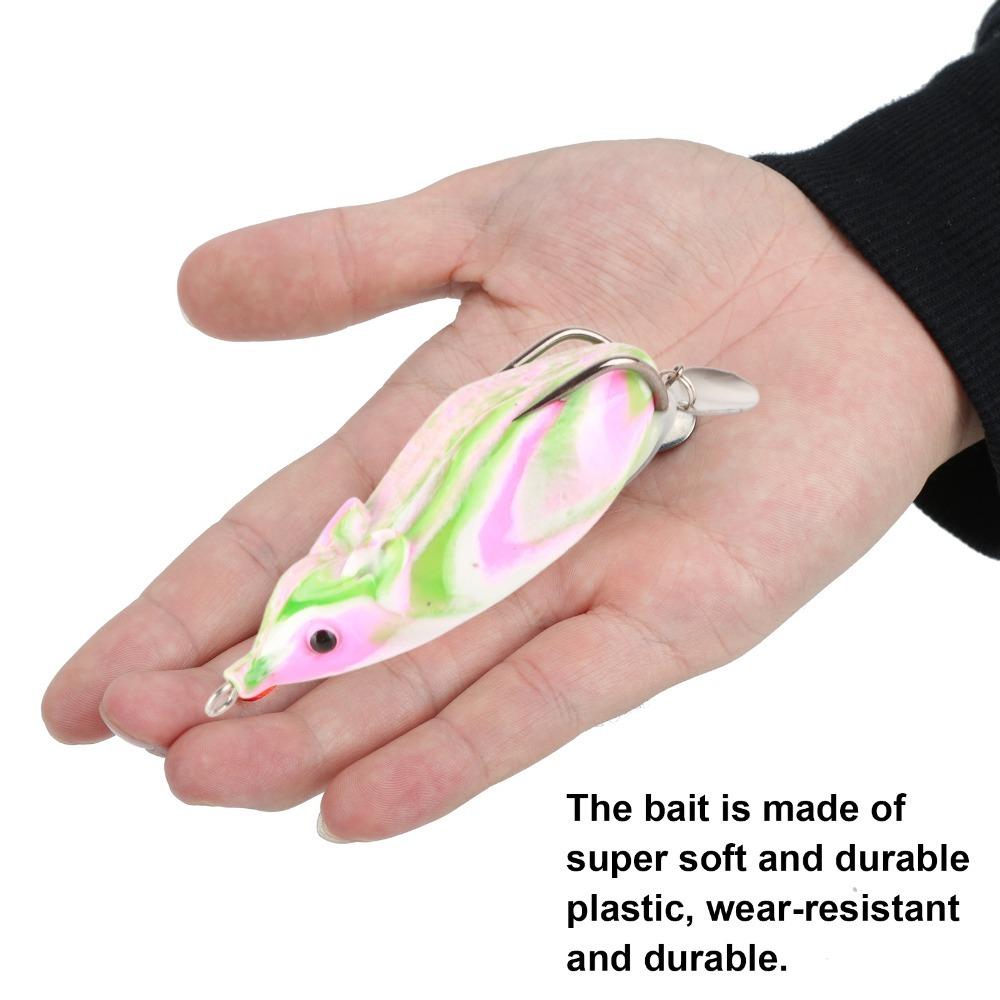 3PCS 7cm Snakehead Lure Bait PVC Simulation Lure Bait Artificial Lure Bait Saltwater Fishing