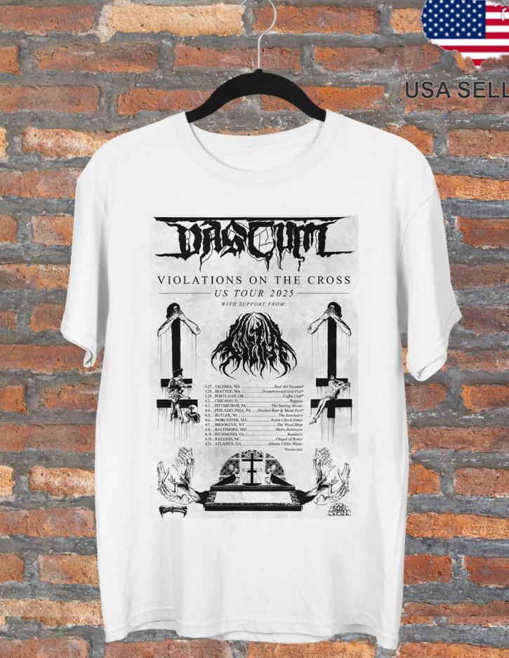 Vastum Band Violations On The Cross US Tour 2025 T-shirt Size S-4XL